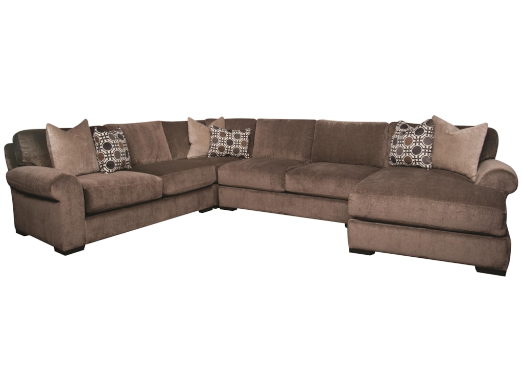 Santa Monica Karis Modern Sectional Sofa With Accent Pillows Santa Monica Kariskaris Sectional Sofa