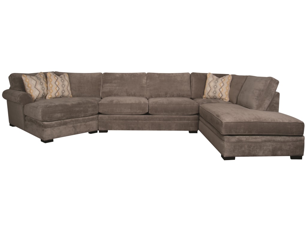 Santa Monica Linda 3 Piece Sectional Morris Home Sofas Santa Monica Lindalinda Sectional Sofa With Accent Pillows