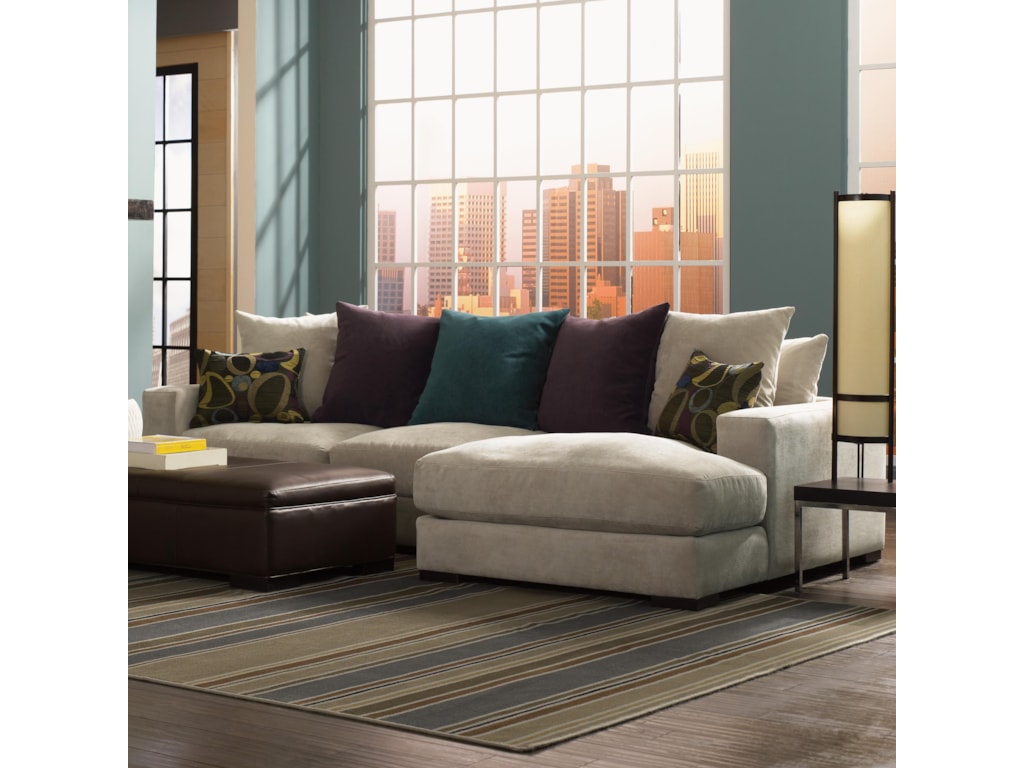 Jonathan Louis Lombardy Contemporary Sectional Sofa With Right Jonathan Louis Lombardysectional Sofa With Right Chaise