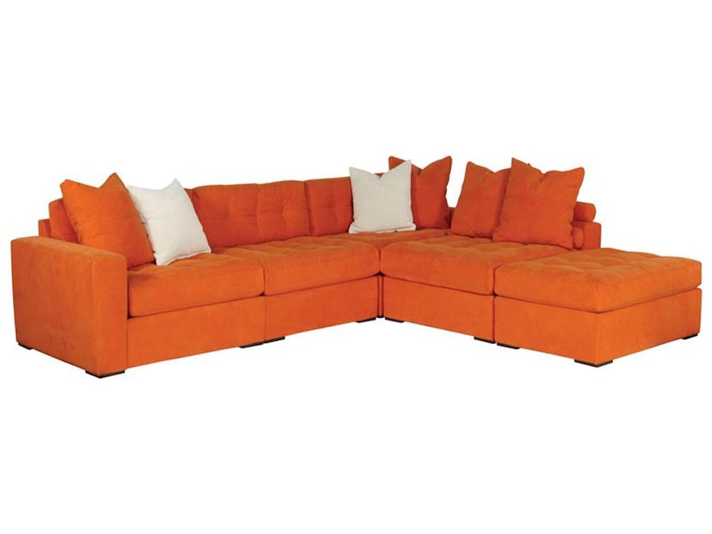 Jonathan Louis Noah Contemporary 5 Piece Sectional With Ottoman Jonathan Louis Noah5 Piece Sectional With Ottoman