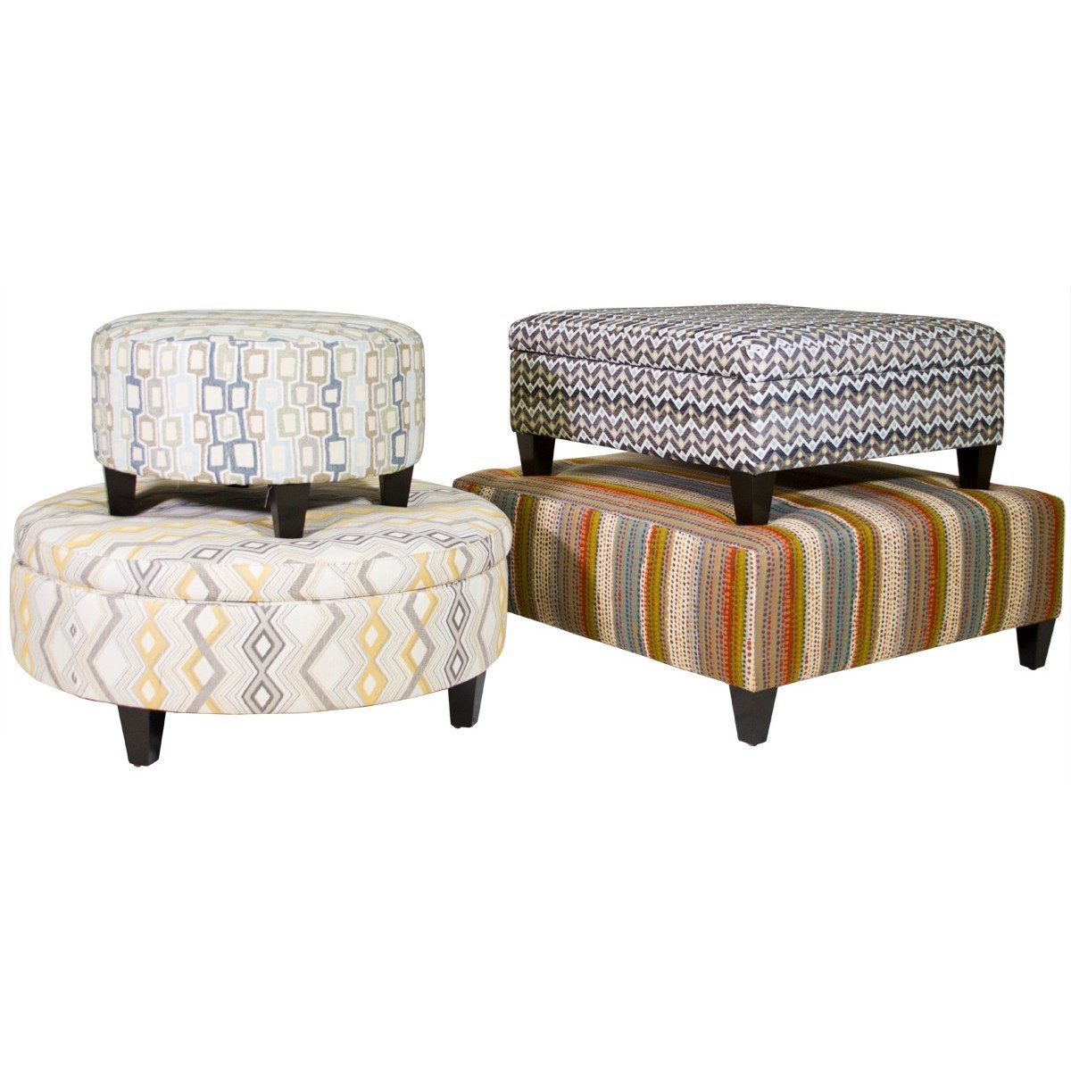 Ottomans Medium Square Storage Ottoman Williams Kay Ottomans