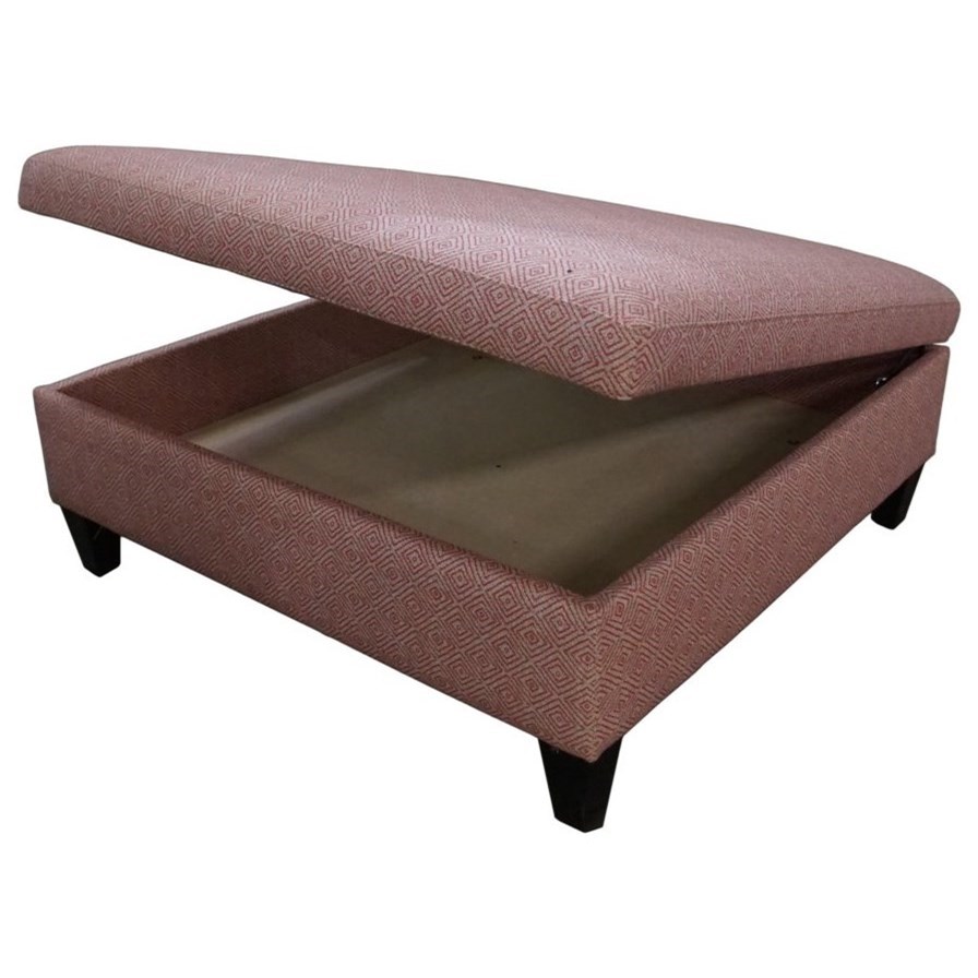 Jonathan Louis Ottomans 03362 Large Square Storage Ottoman