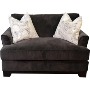 Jonathan Louis Paisley Chair And A Half With Accent Pillows Morris Home Upholstered Chairs