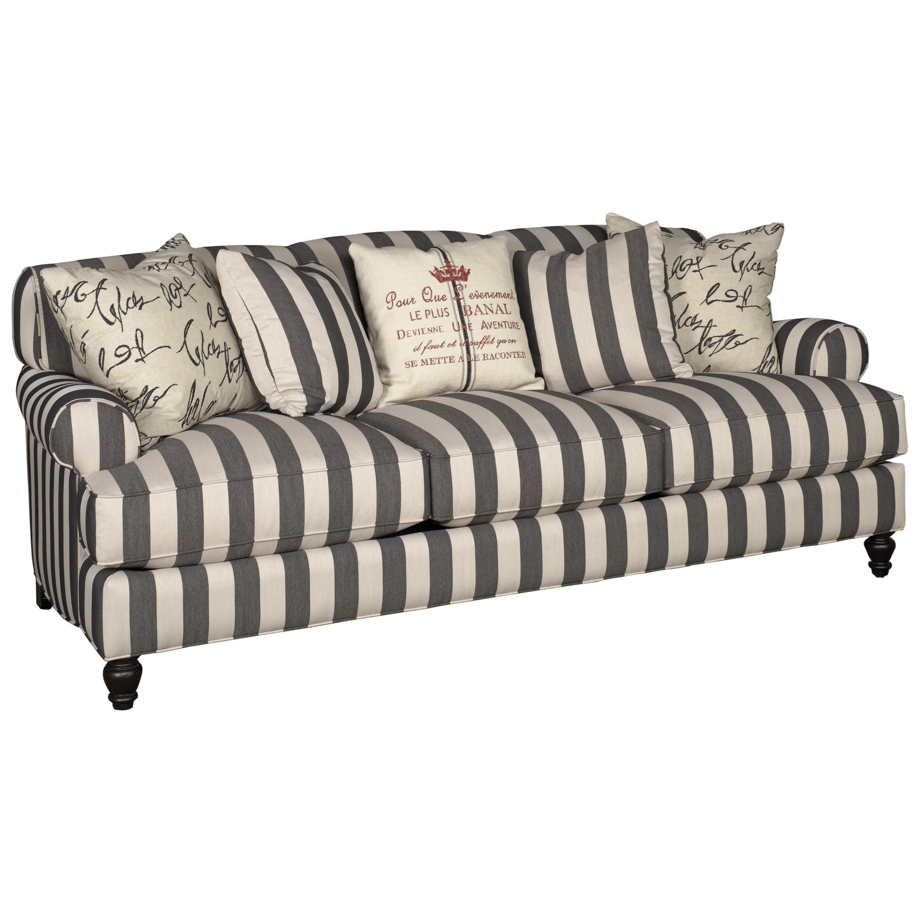 Jonathan Louis Quincy Casual Stationary Sofa With Rounded Arms