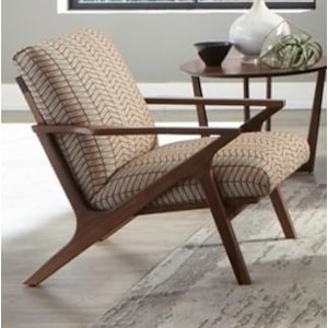 Sanibel Mid Century Modern Wood Accent Chair Williams Kay Exposed Wood Chairs