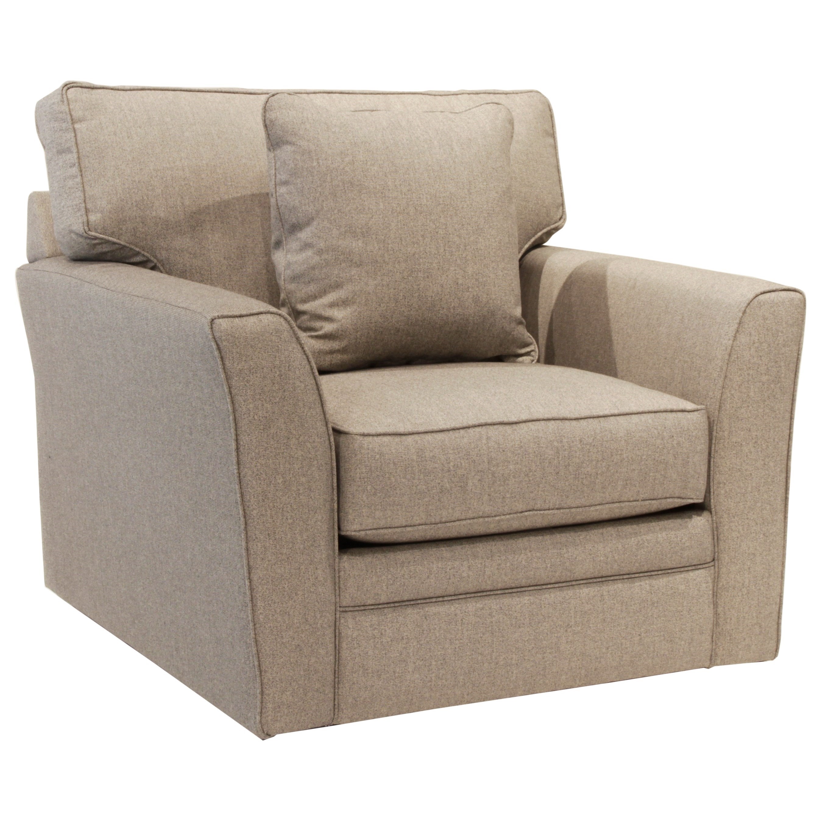 Jonathan Louis Choices Scorpio Casual Swivel Arm Chair With Flared Arms Fashion Furniture Upholstered Chairs