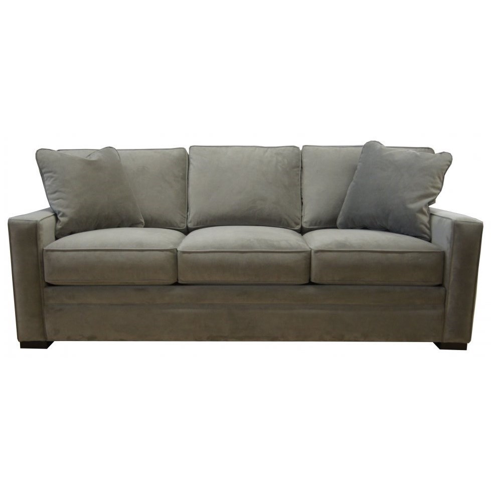 Snoozy Casual Contemporary Queen Sofa Sleeper With Memory Foam
