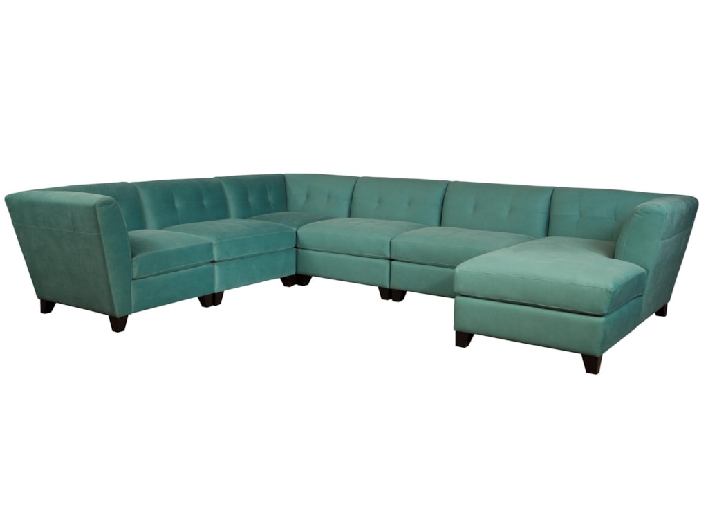 Jonathan Louis Tate Contemporary Sectional Sofa With Right Arm Jonathan Louis Tate Contemporary