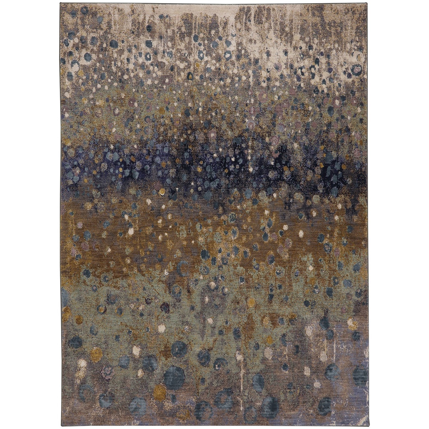9' 6"x12' 11" Rectangle Abstract Area Rug