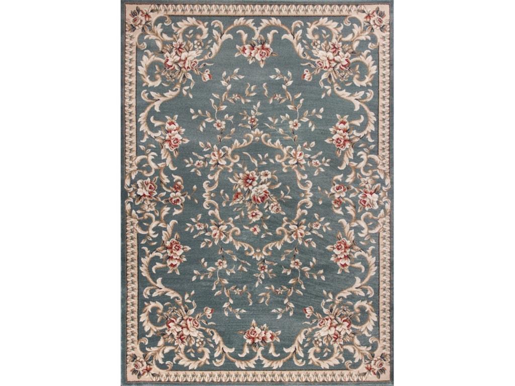 Avalon 12 X 9 Slate Blue Aubusson Area Rug By Kas At Rotmans