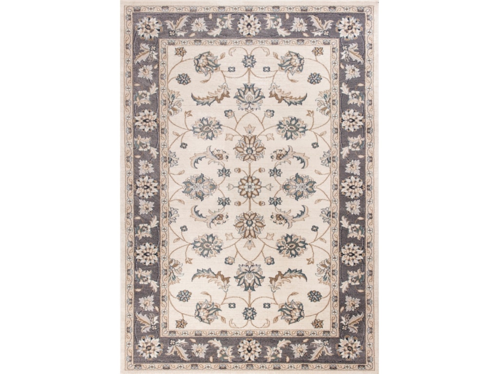 Avalon 12 X 9 Ivory Grey Mahal Area Rug By Kas At Rotmans