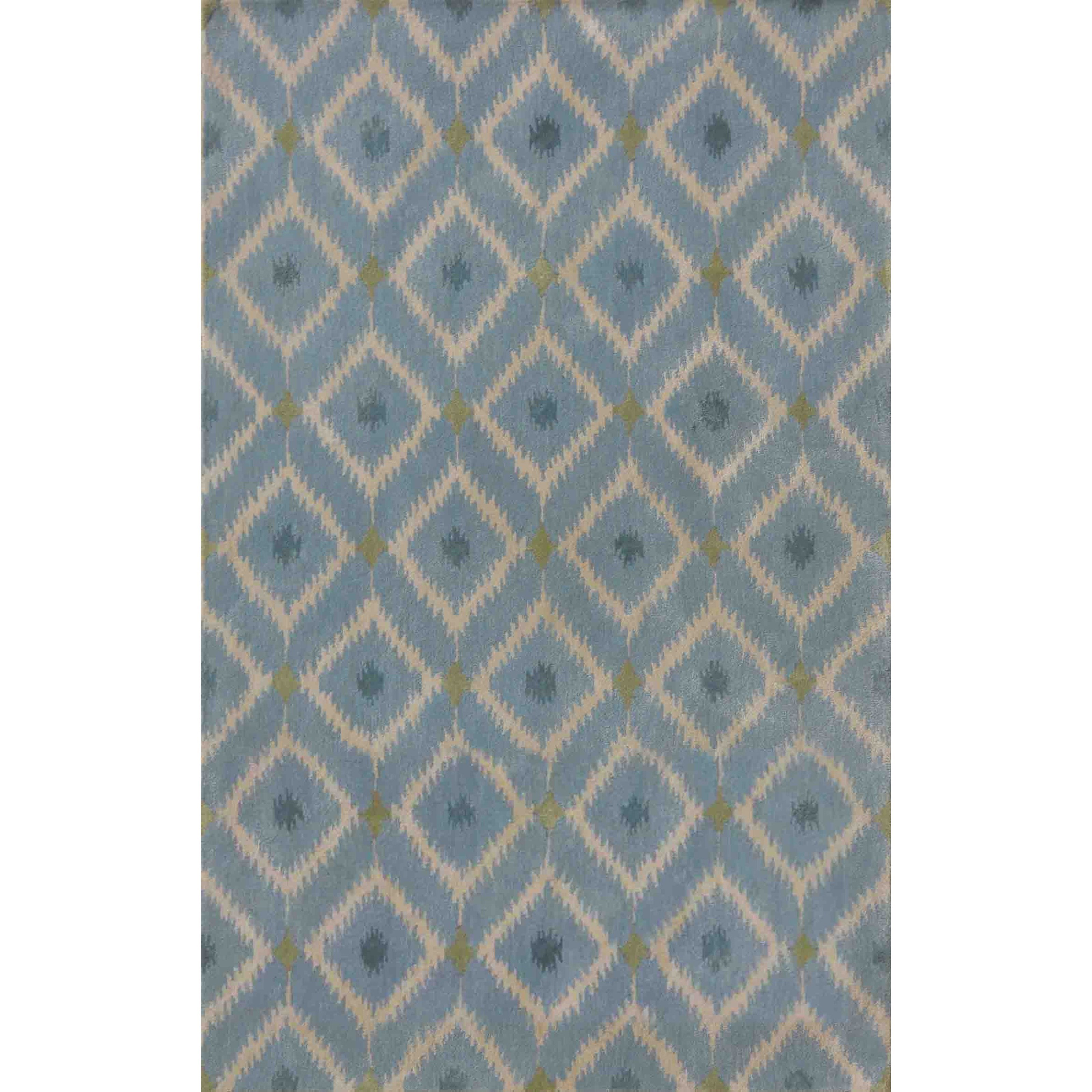 Kas Bob Mackie Home 9 X 13 Ice Blue Mirage Area Rug Darvin
