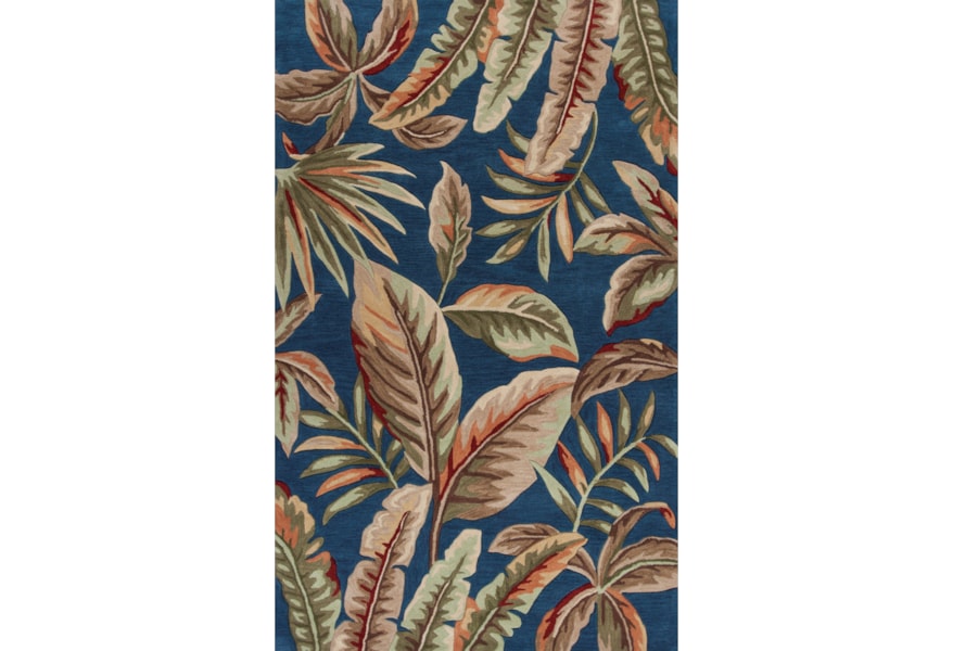 Kas Coral Coa416333x53 5 3 X 3 3 Ink Blue Playa Area Rug Baer S Furniture Rugs