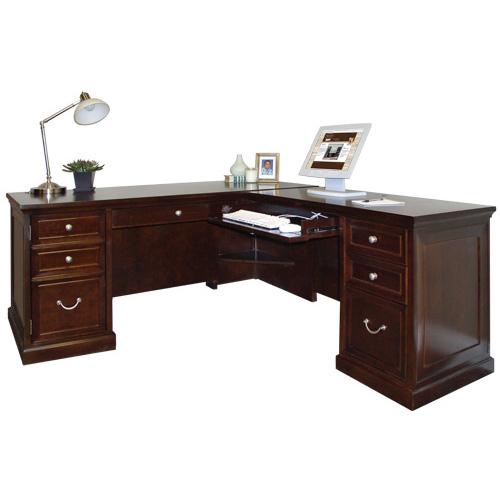 Kathy Ireland Home By Martin Fulton Kih Large Rhf Keyboard L Shape Desk Reeds Furniture L Shape Desks