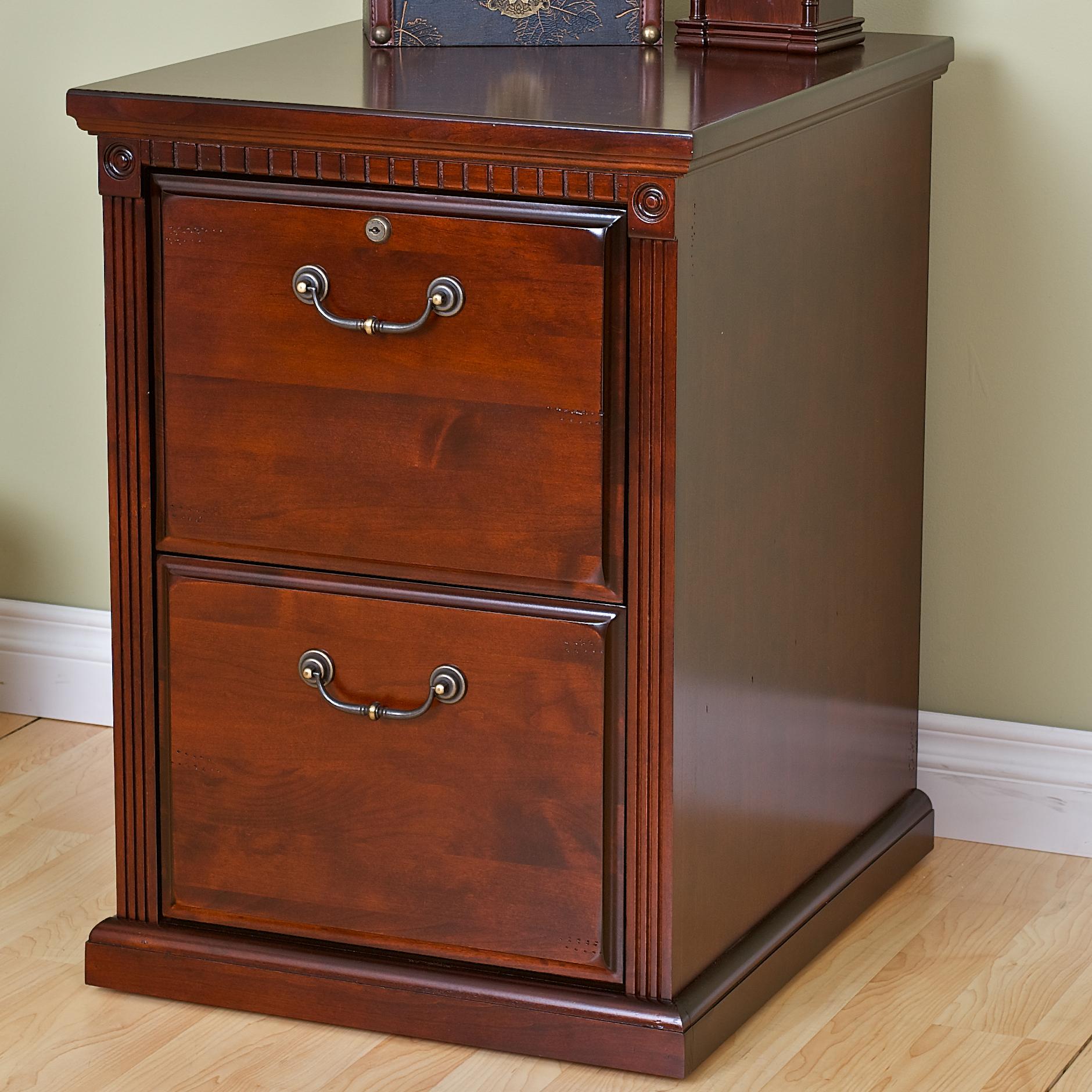 Kathy Ireland Home By Martin Huntington Club Traditional Two Drawer File With Fluted Pilasters Reeds Furniture File Cabinet