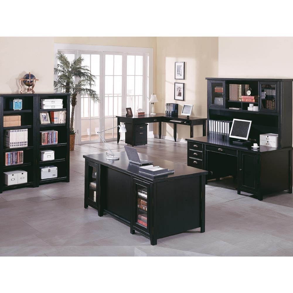 Kathy Ireland Home By Martin Tribeca Loft Double Pedestal Computer