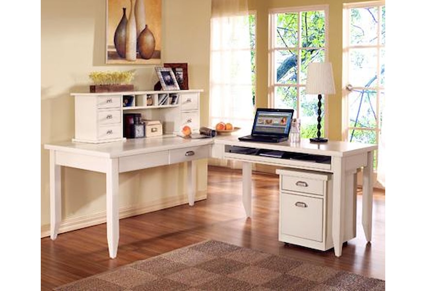 Kathy Ireland Home By Martin Tribeca Loft L Shaped Writing Desk