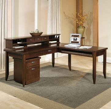 Kathy Ireland Home By Martin Tribeca Loft L Shaped Writing Desk