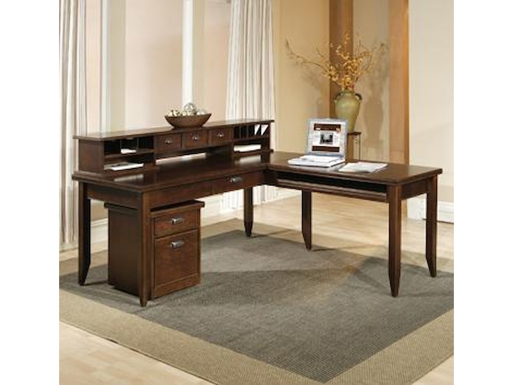Kathy Ireland Home By Martin Tribeca Loft L Shaped Writing Desk