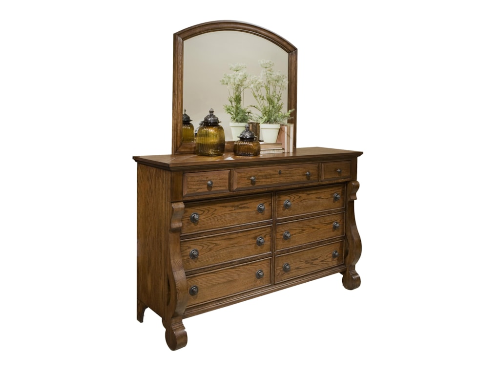 Vaughan Furniture Georgetown9 Drawer Dresser and Mirror Set