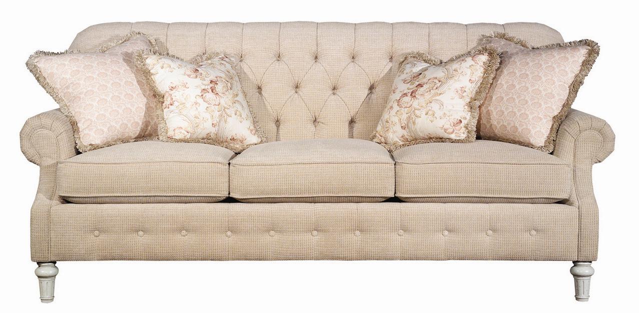 Kincaid Furniture Berkshire 559 86 Rolled Arm Sofa With Button Tufting Hudson S Furniture Sofa
