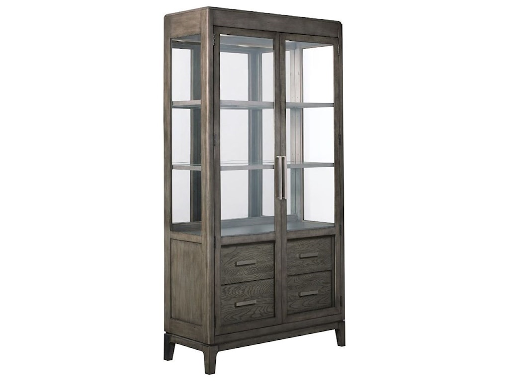 Kincaid Furniture Cascade Harrison Solid Wood Display Cabinet With Lighting Wayside Furniture China Cabinets