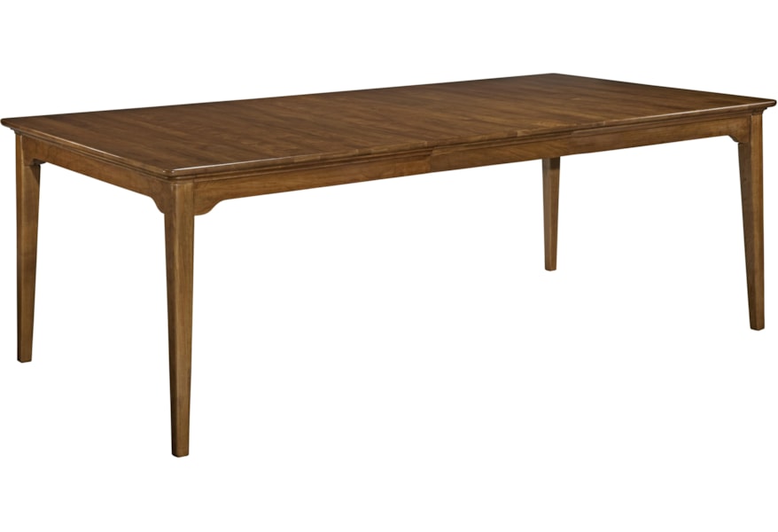 Kincaid Furniture Cherry Park Rectangular Leg Table With Two Apron Leaves Lindy S Furniture Company Dining Tables