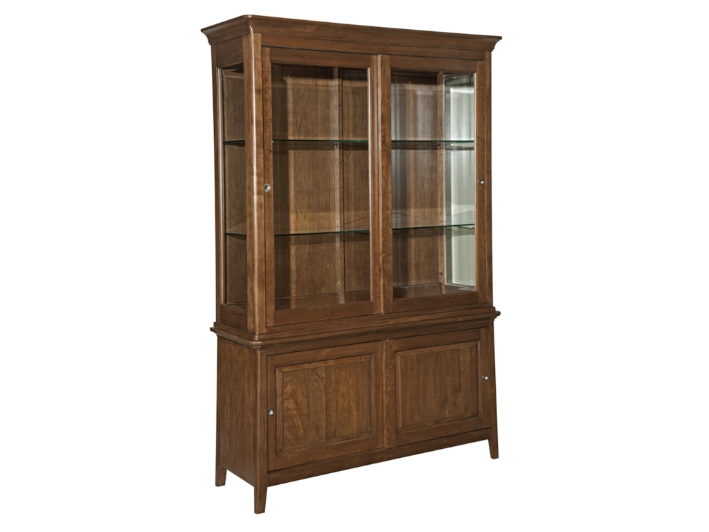 Kincaid Furniture Cherry Park Base And Deck China Cabinet Wayside Furniture China Cabinets