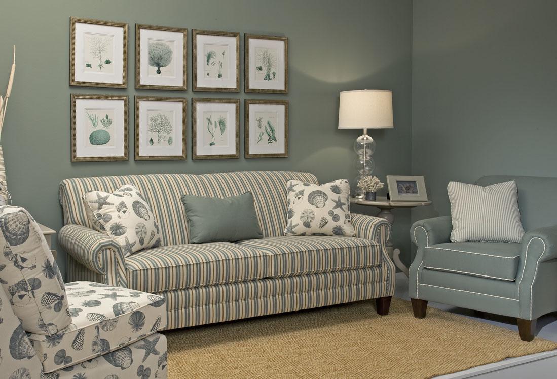 Kincaid Furniture Destin 210 86 Rolled Arm Stationary Sofa