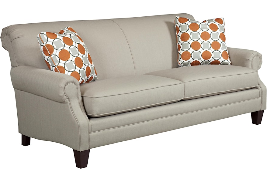 Kincaid Furniture Destin 210 86 Rolled Arm Stationary Sofa