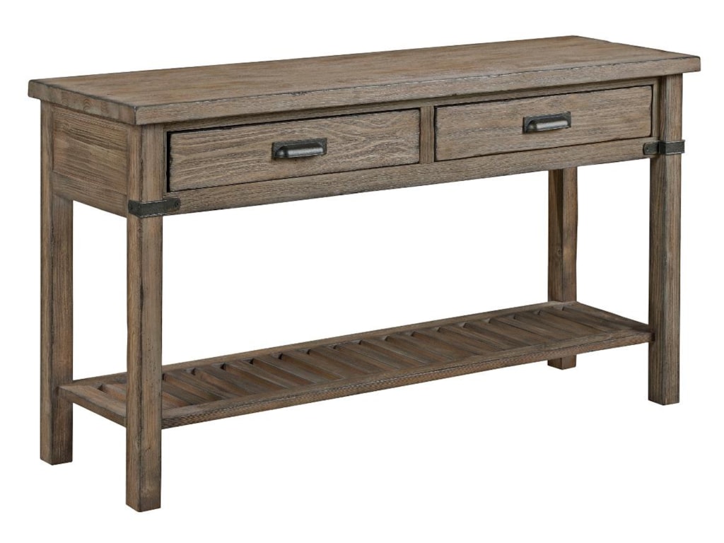 Kincaid Furniture Foundry Rustic Weathered Gray Sofa Table - Darvin Furniture - Sofa Tables/Consoles Kincaid Furniture Foundry Rustic Weathered Gray Sofa Table - Darvin Furniture - Sofa Tables/Consoles