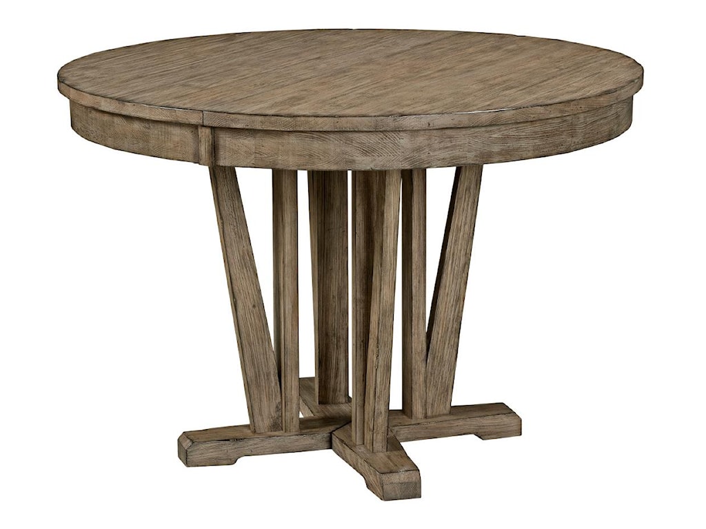 Kincaid Furniture Foundry 59 052 Rustic Round Weathered Gray
