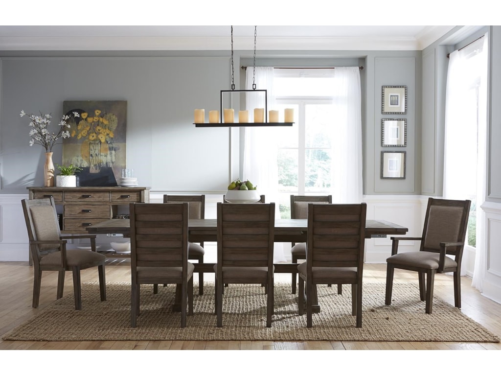 Kincaid Furniture Foundry8 Piece Table & Chair Set with Leaves
