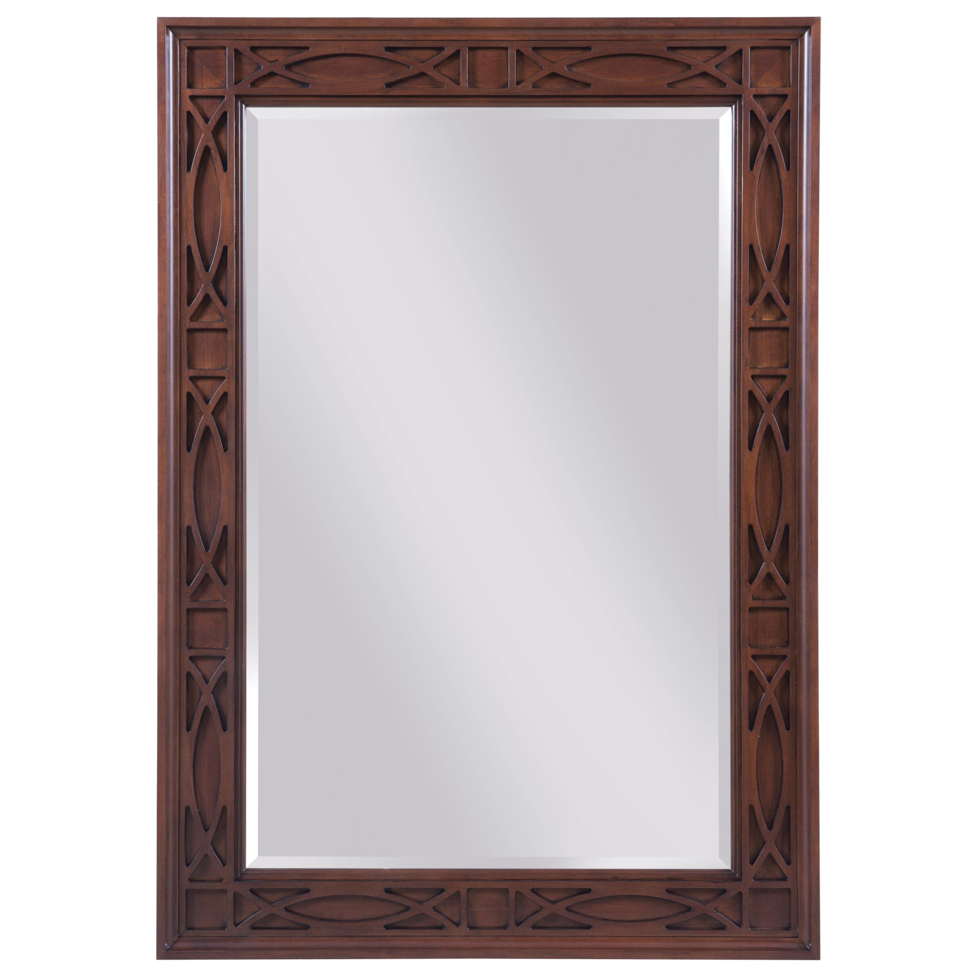 Kincaid Furniture Hadleigh Traditional Rectangular Mirror With Decorative Relief Carving Lindy S Furniture Company Wall Mirrors