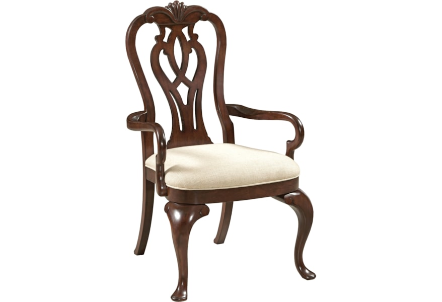 Kincaid Furniture Hadleigh 607 637 Traditional Queen Anne Arm Queen Anne