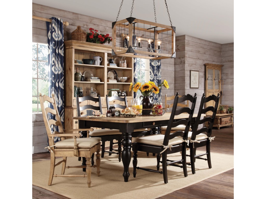 Kincaid Furniture Homecoming 33 056b Farmhouse Leg Table Black With Kincaid Furniture Homecomingfarmhouse Leg Table Black
