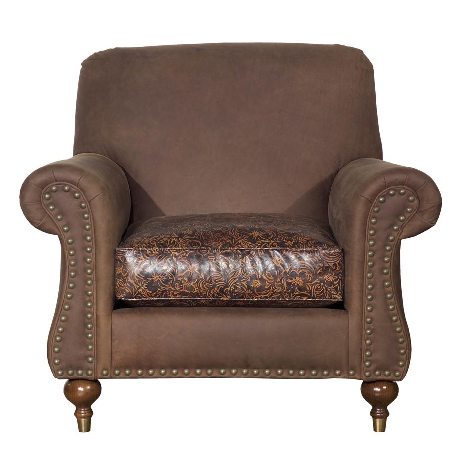Kincaid Furniture Accent Chairs Rolled Arm Accent Chair With