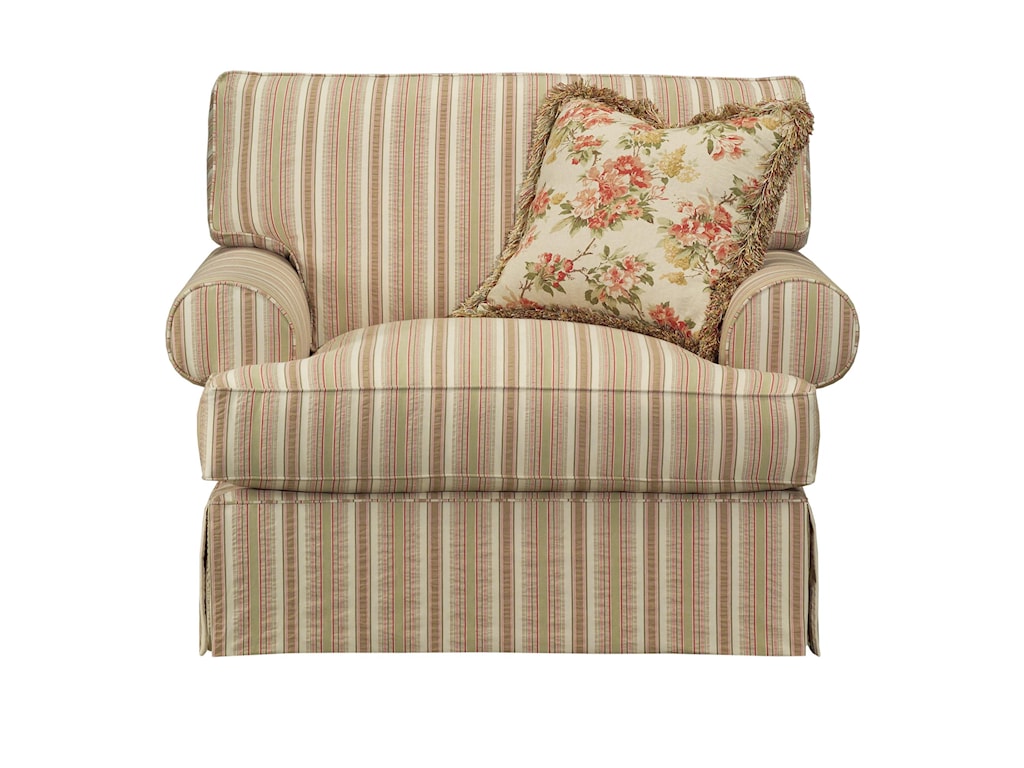 Kincaid Furniture Malibu Oversized Skirted Chair Lindy S