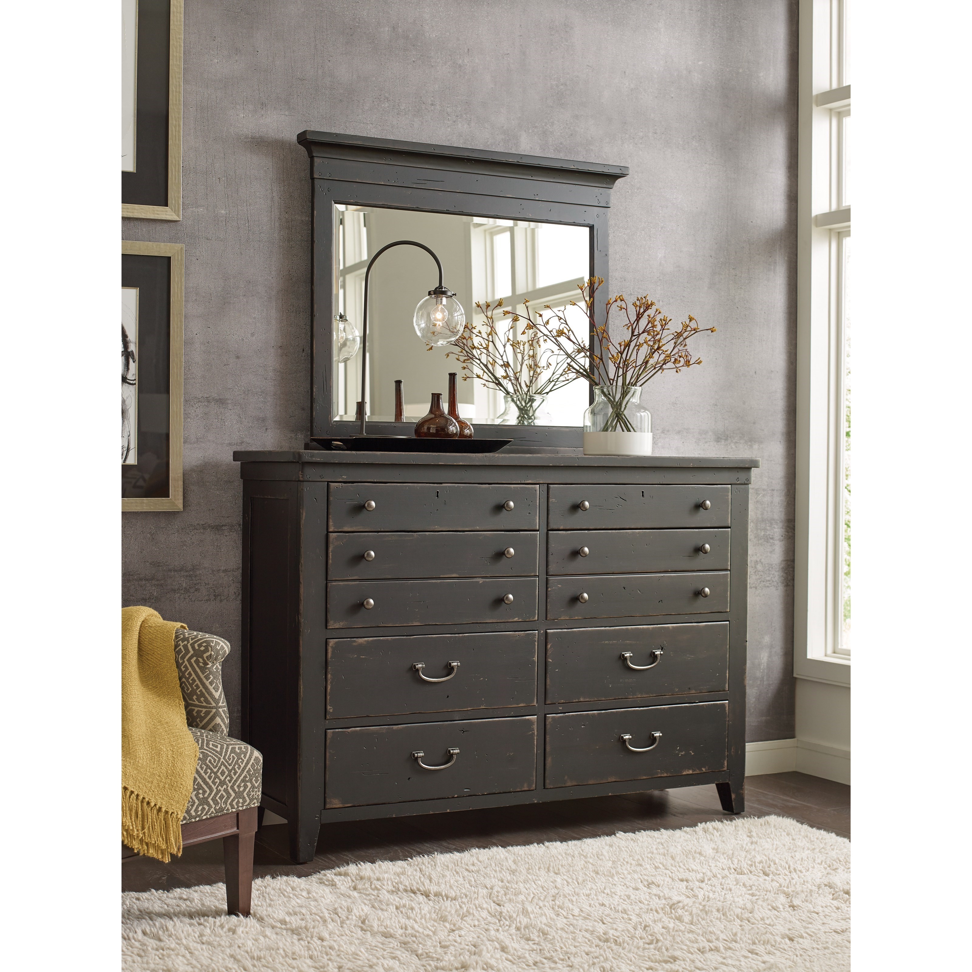 Kincaid dresser with mirror