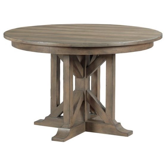 Kincaid Furniture Mill House Manning Solid Wood Round Dining Table