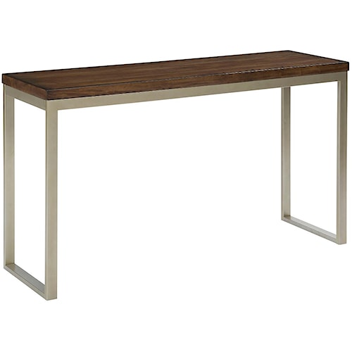 Kincaid Furniture Modern Clics Occasional Tables Linear Sofa Kincaid Furniture Modern Clics Occasional Tables Linear Sofa Table With Mahogany Top And Contemporary Metal Base
