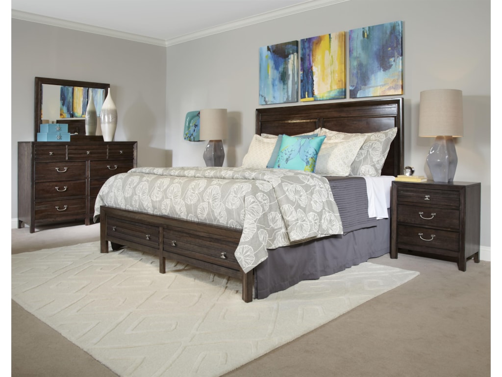 Kincaid Furniture MontreatKing Border's Panel Storage Bed