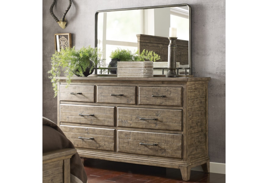 Kincaid Furniture Plank Road Farmstead Dresser And Westwood Mirror