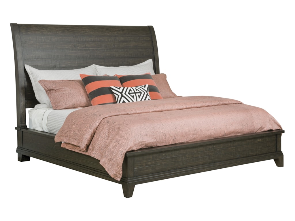 Plank Road Eastburn Solid Wood King Sleigh Bed By Kincaid Furniture At Howell