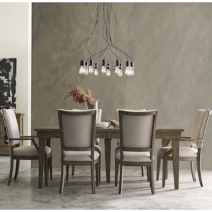 Kincaid Furniture Plank Road Seven Piece Dining Set With Rankin Table And Howell Chairs Jacksonville Furniture Mart Dining 7 Or More Piece Sets