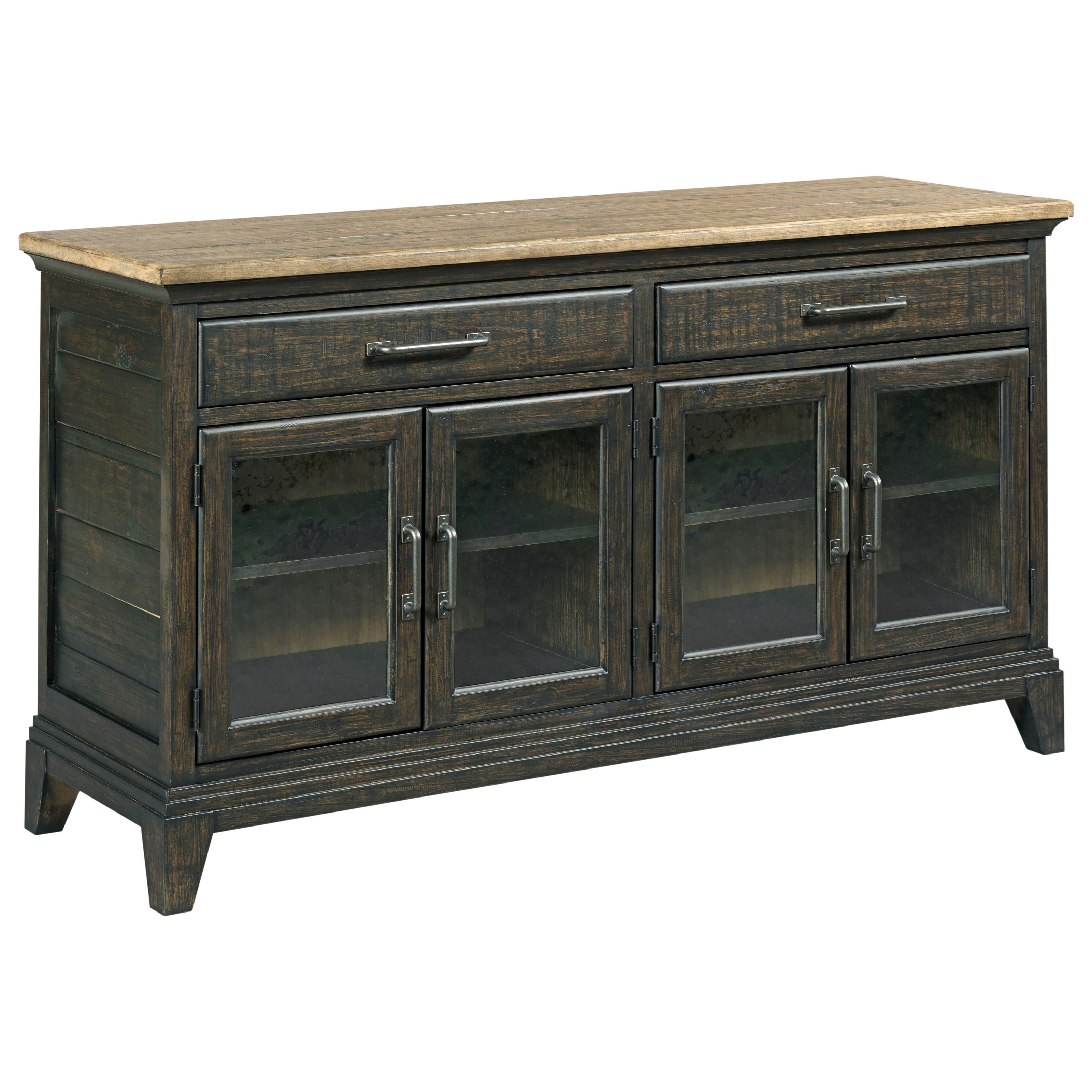 Plank Road Rockland Solid Wood Buffet With Silverware Storage