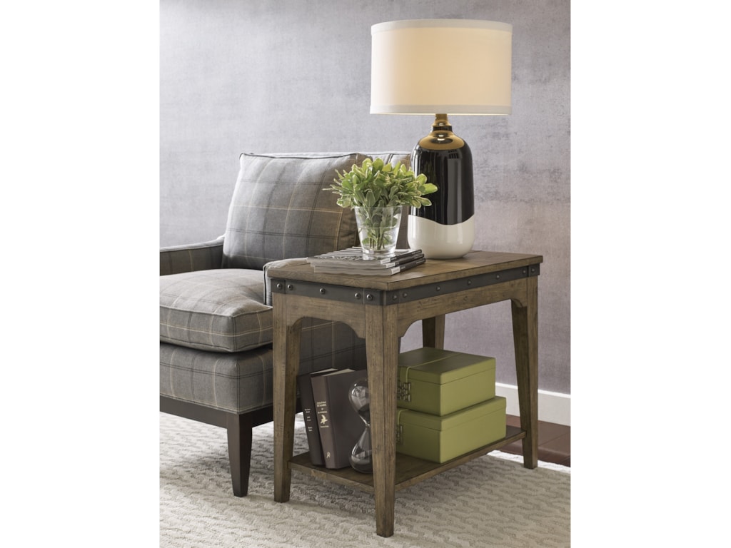 Plank Road Artisans Solid Wood Chairside Table By Kincaid Furniture At Stoney Creek Furniture