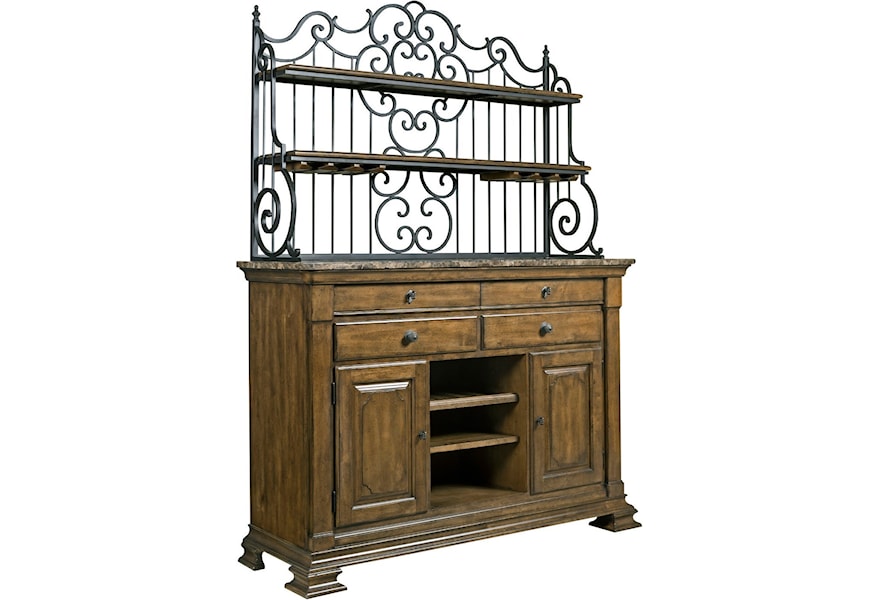 Kincaid Furniture Portolone Solid Wood Sideboard With Marble Top