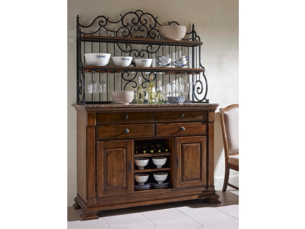 Kincaid Furniture Portolone Solid Wood Sideboard With Marble Top Kincaid Furniture Portolone Solid Wood