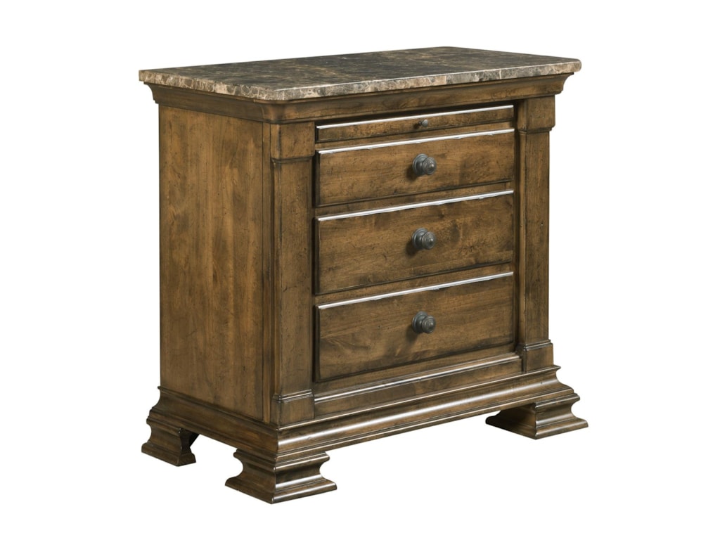 Kincaid Furniture Portolone 95 142m Traditional Solid Wood Kincaid Furniture Portolonebachelor S Chest W Marble Top